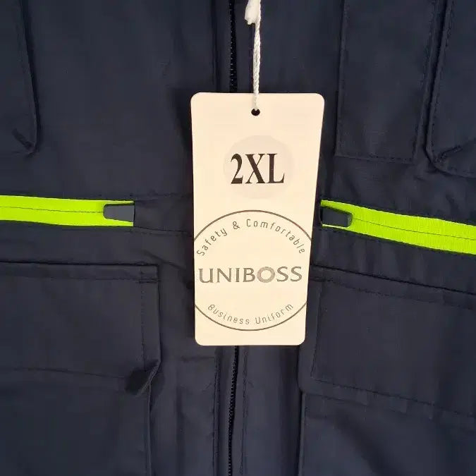 [BUNJANG] UNIBOSS 2XL Fluorescent Safety Vest / UNIBOSS 안전 조끼 2XL 형광색 작업복