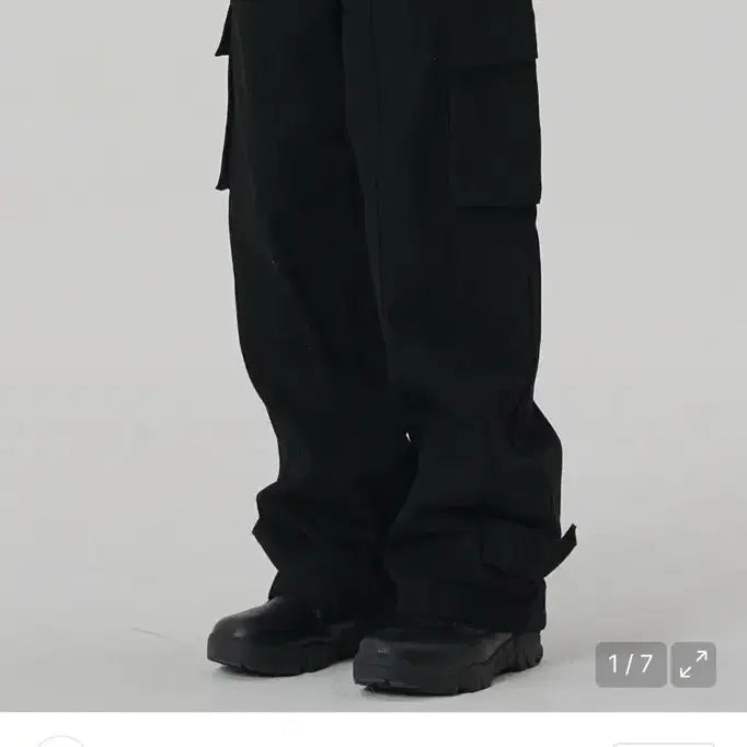 [BUNJANG] Maison Mineed Hampton Cargo Cotton Pants (Black) - M Size / 메종미네드 햄버튼 카고 코튼 팬츠 M
