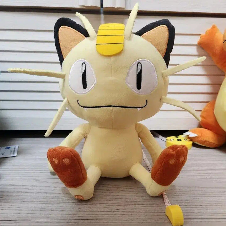[BUNJANG] Pokemon Meowth Plush Toy (Medium) / 일본 포켓몬스터 나옹 봉제중형인형 로켓단 금화 복고양이