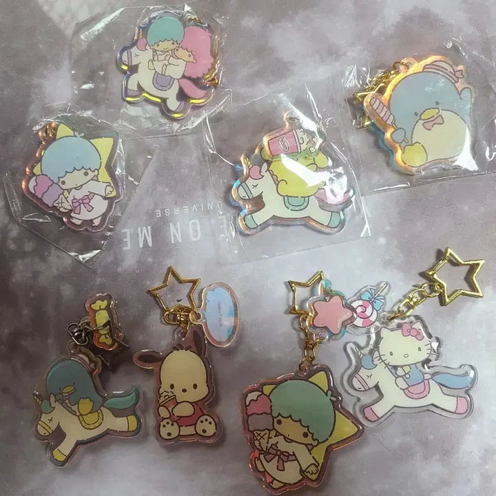 [BUNJANG] Sanrio Keyring Bundle Set (4 Types) / [일괄]산리오 키링 4종(+덤 키링 4종