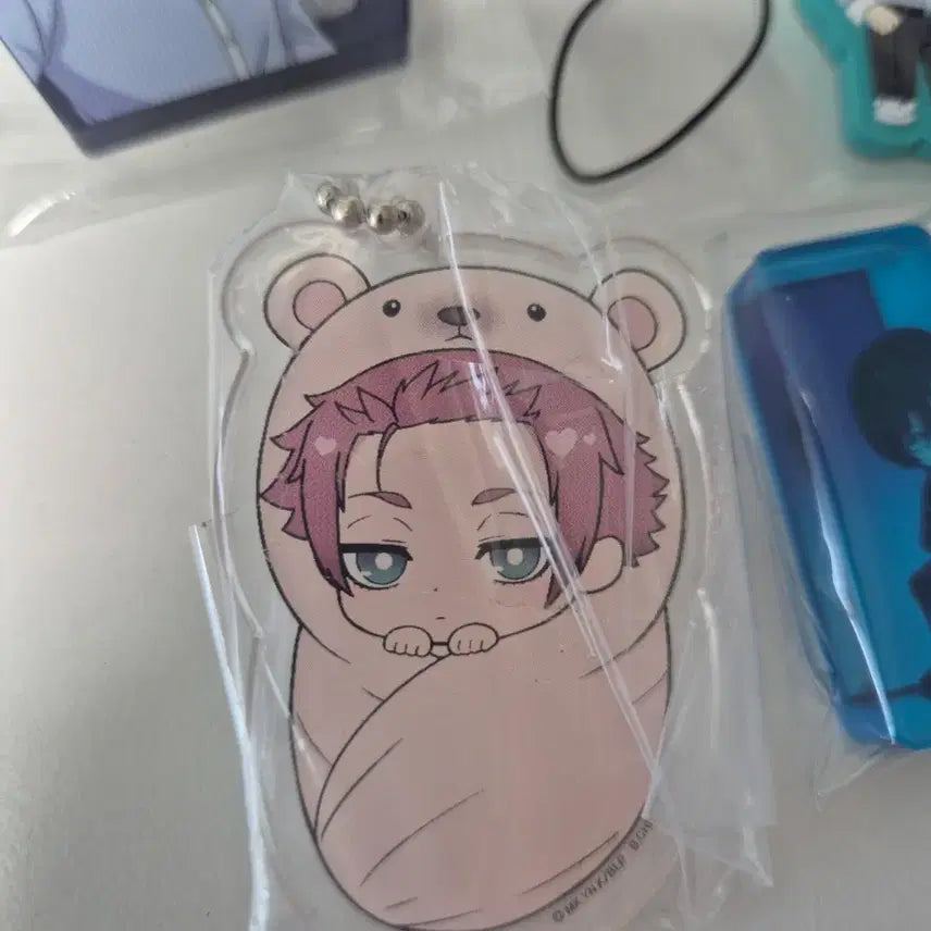 [BUNJANG] Blue Lock Itoshi Sae &amp; Rin Acrylic Keychain Bundle Set / 블루록 이토시 형제 사에 린 가챠 키링 러버 스트랩 미니 아크릴 블록