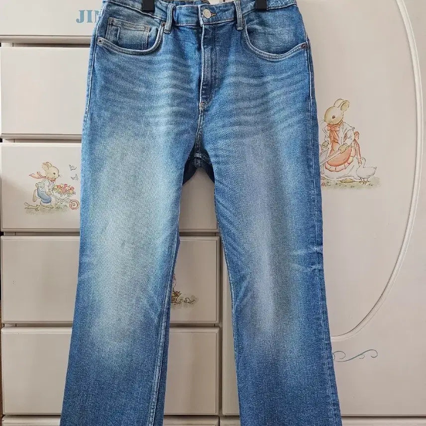 [SOLD OUT] 자라 밴딩 스판 스트레이트핏 데님 청바지(29)