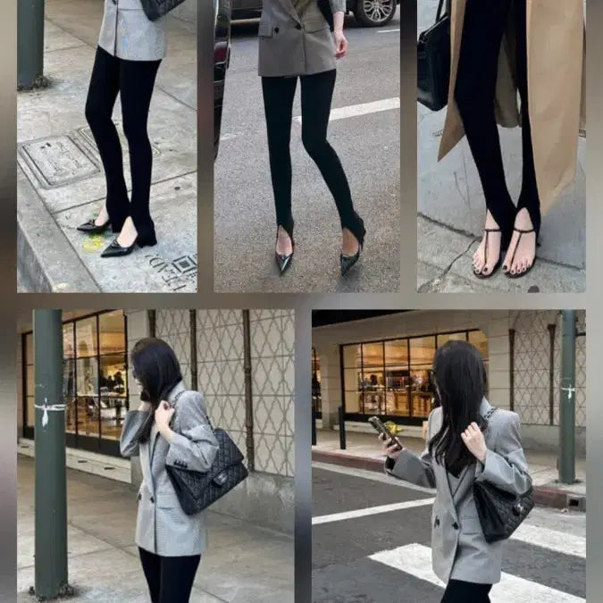 [BUNJANG] The Lorant Front Slit Slim Fit Leggings Pants S / 더로랑 프론트 슬릿 슬림 핏 레깅스 팬츠 s 아담