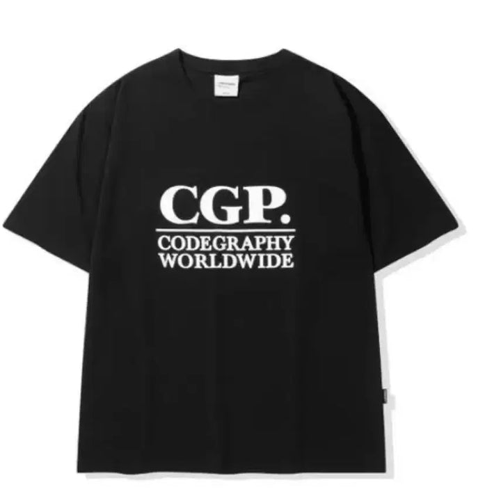 [BUNJANG] Code Graphy Signature Logo Short-Sleeve T-Shirt Black (XS) / 코드그라피 시그니처로고 반팔티셔츠 블랙(xs)