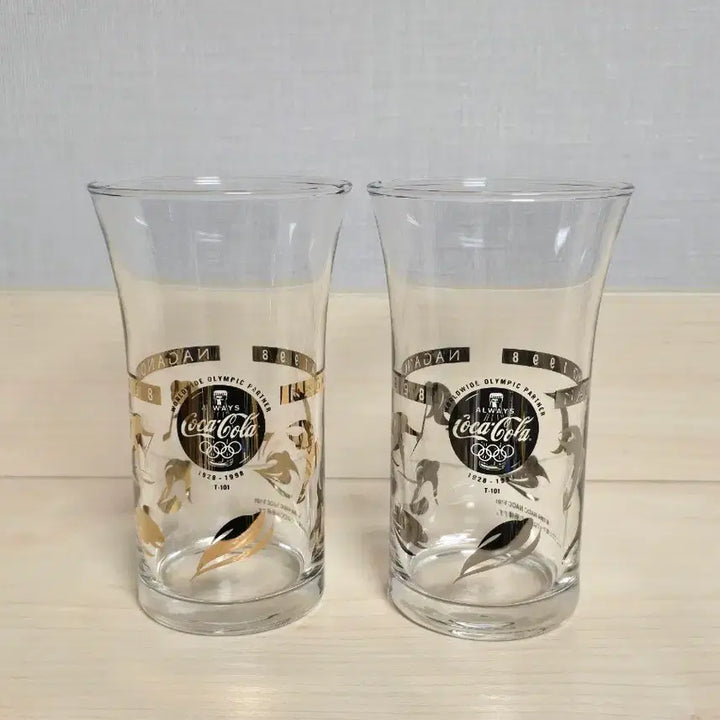 [BUNJANG] 1998 Nagano Winter Olympics Coca-Cola Commemorative Glass Cup Set / 1998년 코카콜라 나가노 동계 올림픽 기념 유리 컵 세트