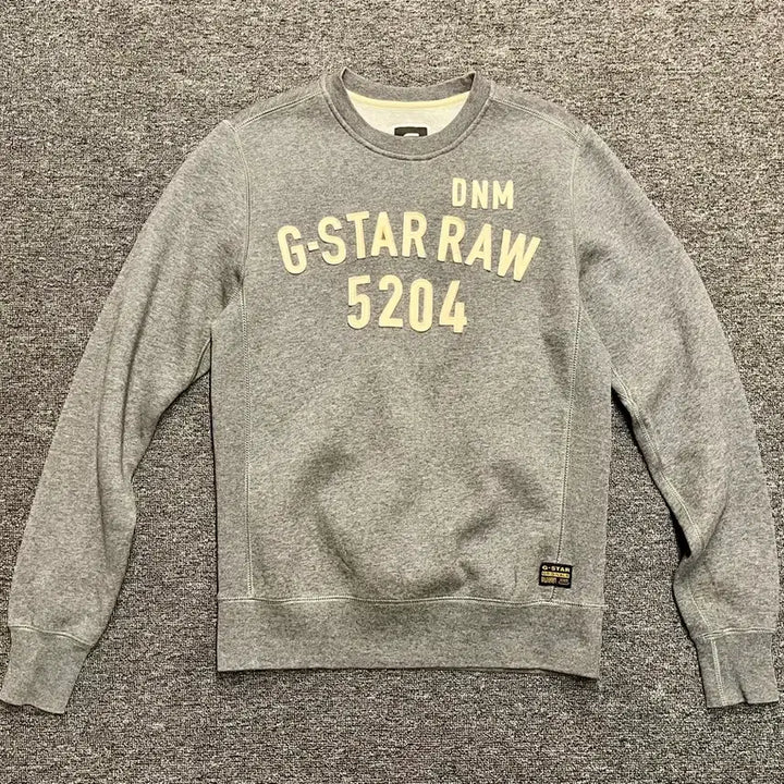[BUNJANG] G-STAR RAW Gray Logo Sweatshirt / [95] G-STAR RAW 지스타 로우 그레이 맨투맨 S