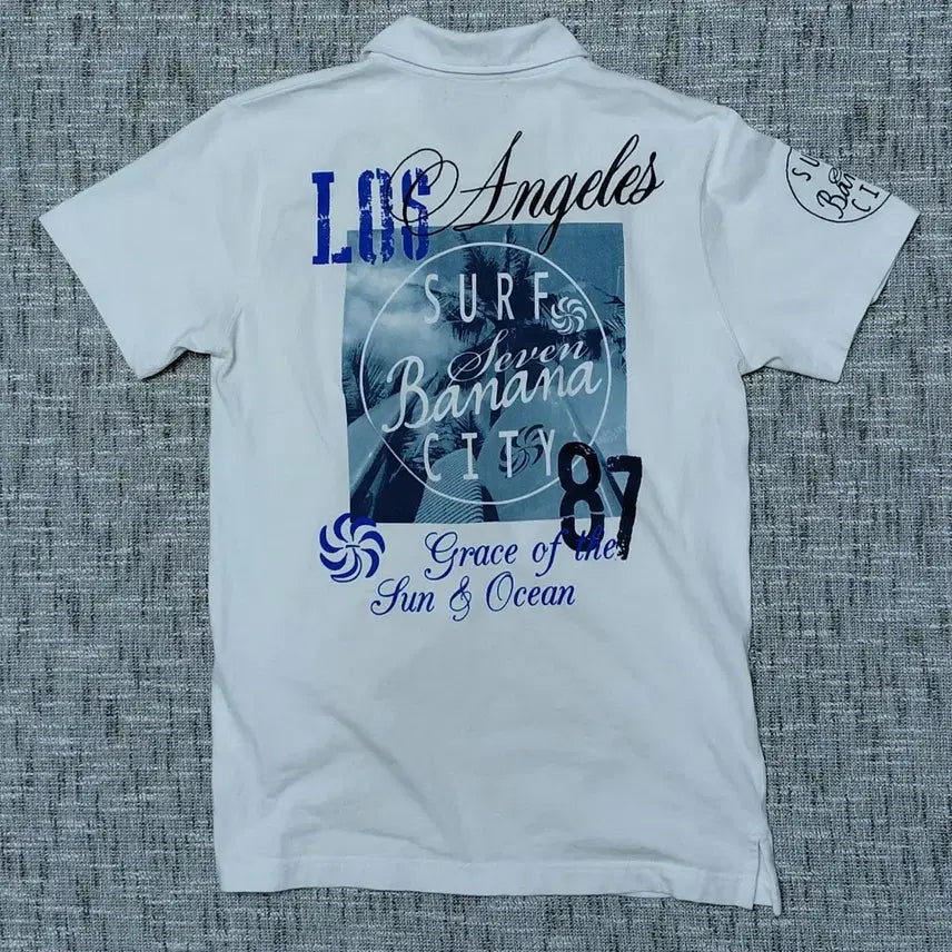 [BUNJANG] Banana Seven L.A. Surf Graphic Polo Shirt / [S] Banana Seven L.A. 서프 그래픽 폴로 셔츠