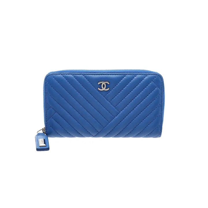 [BUNJANG] Chanel Chevron Zip Around Wallet / 샤넬 쉐브론 지퍼 장지갑