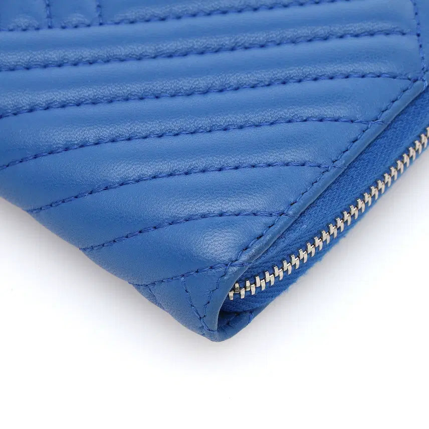 [BUNJANG] Chanel Chevron Zip Around Wallet / 샤넬 쉐브론 지퍼 장지갑