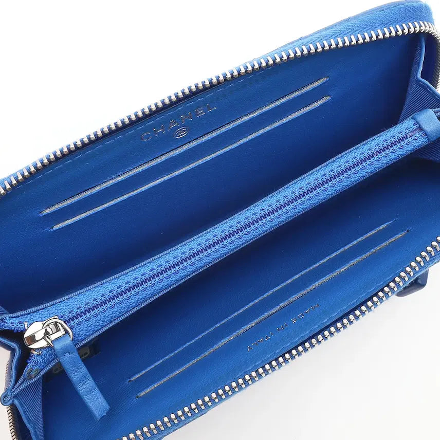 [BUNJANG] Chanel Chevron Zip Around Wallet / 샤넬 쉐브론 지퍼 장지갑