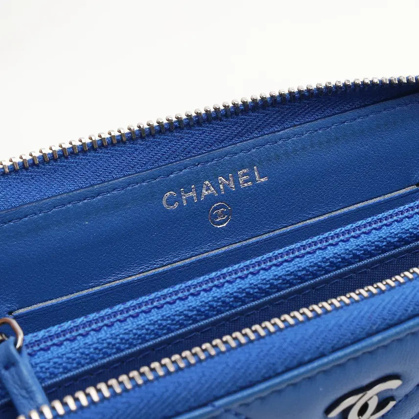 [BUNJANG] Chanel Chevron Zip Around Wallet / 샤넬 쉐브론 지퍼 장지갑