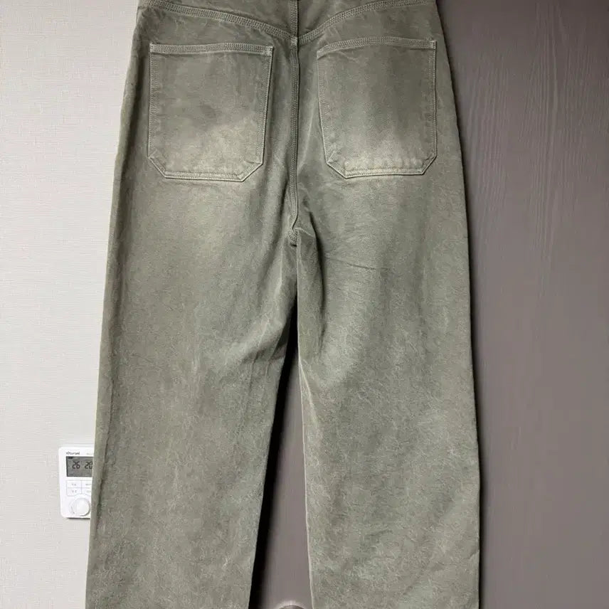 [BUNJANG] STU Embossed Wide Denim Pants / Stu 엠보 와이드 데님 팬츠