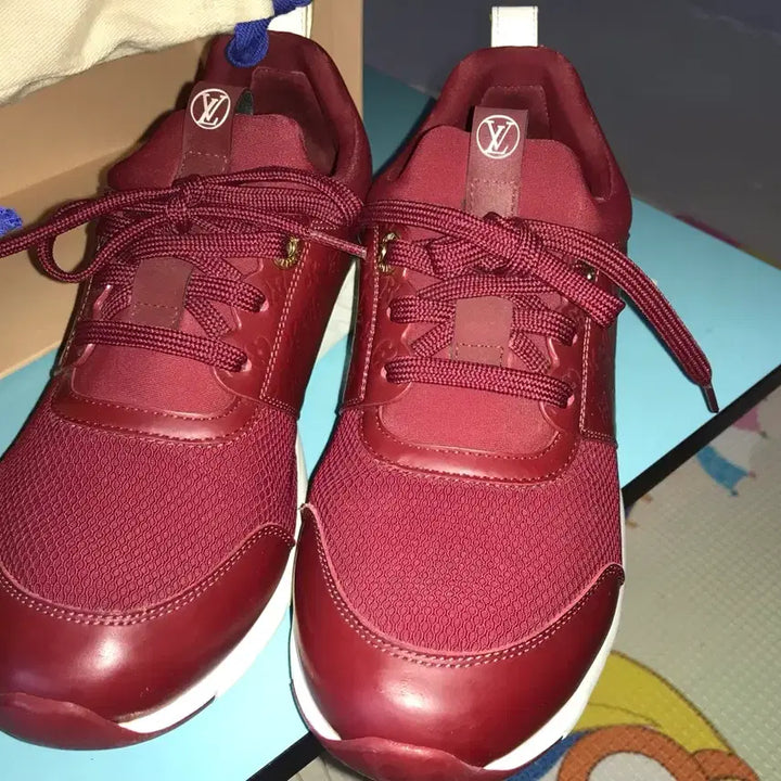 [BUNJANG] Louis Vuitton Aftergame Bordeaux Monogram Leather Sneakers / 루이비통 여성 스니커즈