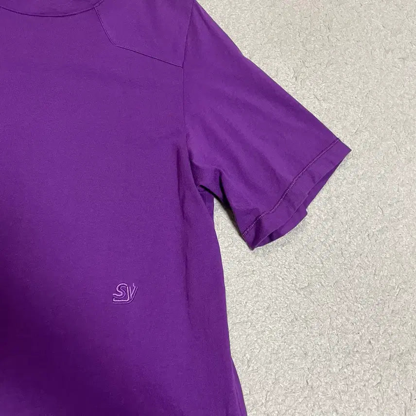 [BUNJANG] SYSTEM 18ss Purple Short Sleeve T-shirt / 시스템 반팔티 퍼플 18ss