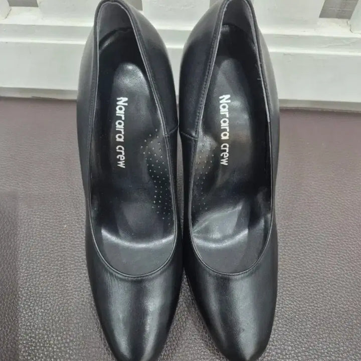 [BUNJANG] Black Leather High Heel Shoes / 블랙 가죽 여성용 하이힐 구두, 단화 등 총4개