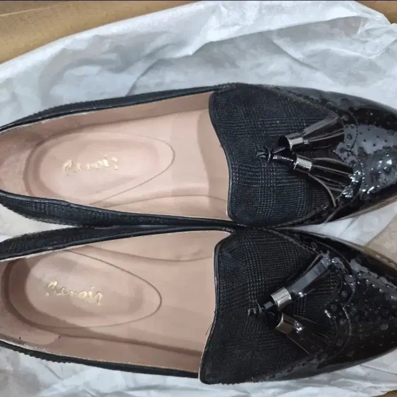 [BUNJANG] Black Leather High Heel Shoes / 블랙 가죽 여성용 하이힐 구두, 단화 등 총4개