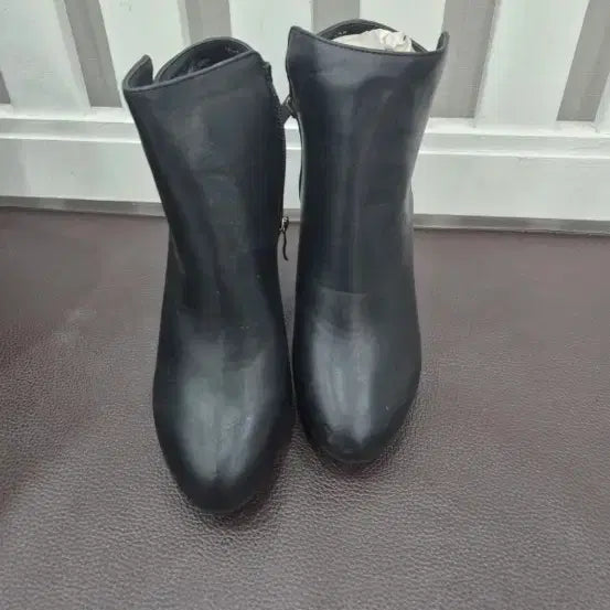 [BUNJANG] Black Leather High Heel Shoes / 블랙 가죽 여성용 하이힐 구두, 단화 등 총4개