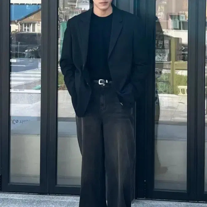 [BUNJANG] VIVASTUDIO Wide Denim Pants Black S / 비바스튜디오 와이드 데님 팬츠 블랙 s