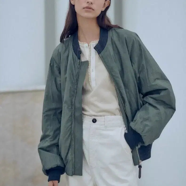 [BUNJANG] Via Plane Vintage Windbreaker Jacket / 비아플레인 항공점퍼