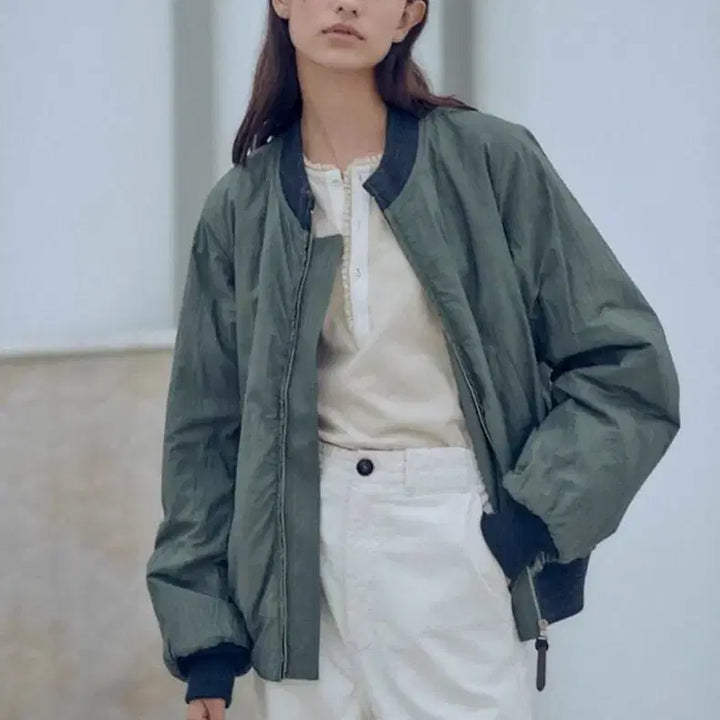 [BUNJANG] Via Plane Vintage Windbreaker Jacket / 비아플레인 항공점퍼