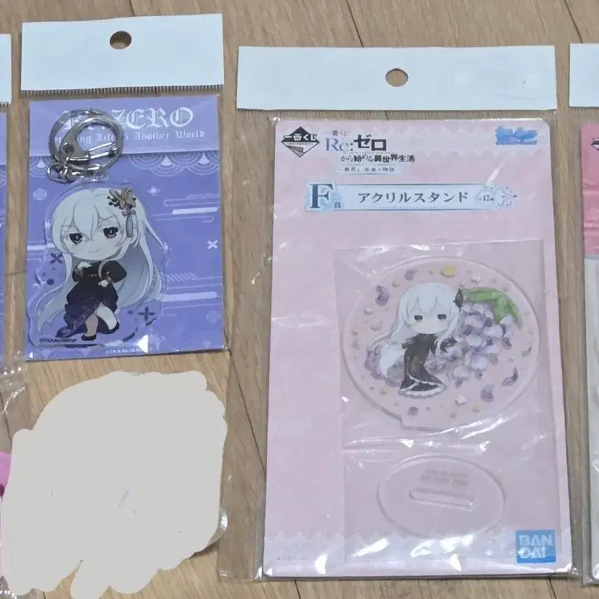 [BUNJANG] Re:Zero Echidna Hanbok Acrylic Standee Lucky Draw Bundle Set / 일괄 리제로 에키드나 한복 키링 아크릴 스탠드 제일복권 F상 이치방쿠지