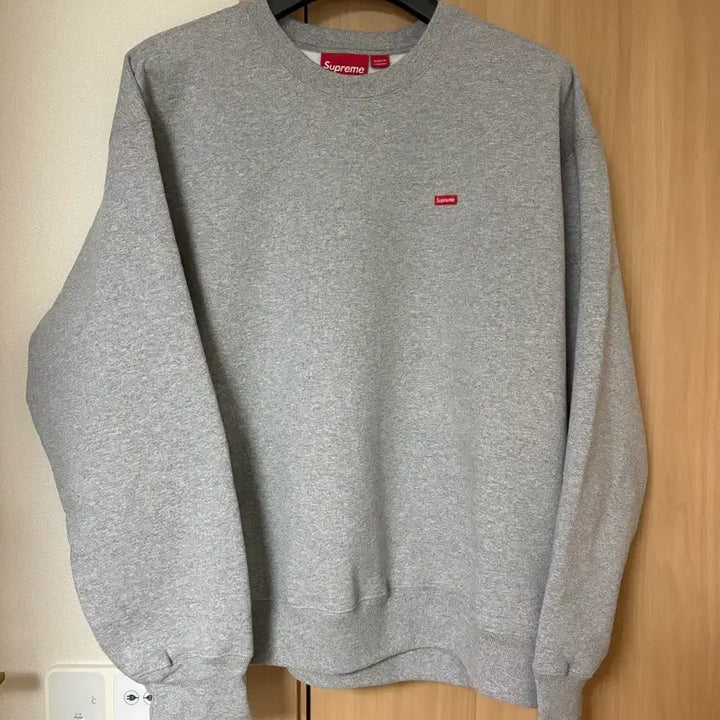 [SOLD OUT] [L] 슈프림 스몰박스 크루넥 헤더그레이 24fw