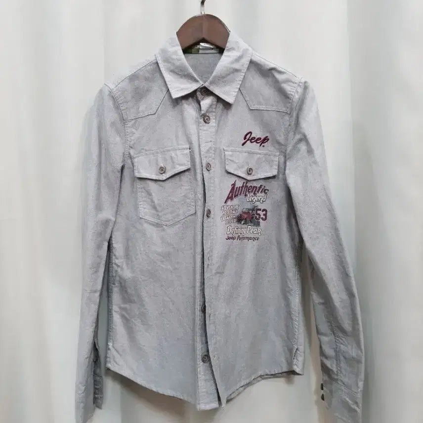 [BUNJANG] Jeep Vintage Style Shirt Grey S / Jeep 지프 빈티지 스타일 셔츠 그레이 s