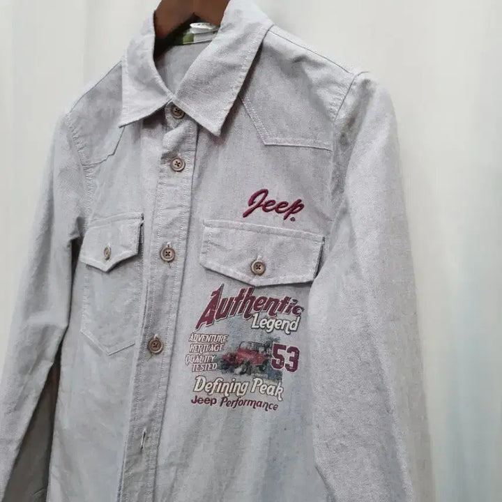 [BUNJANG] Jeep Vintage Style Shirt Grey S / Jeep 지프 빈티지 스타일 셔츠 그레이 s