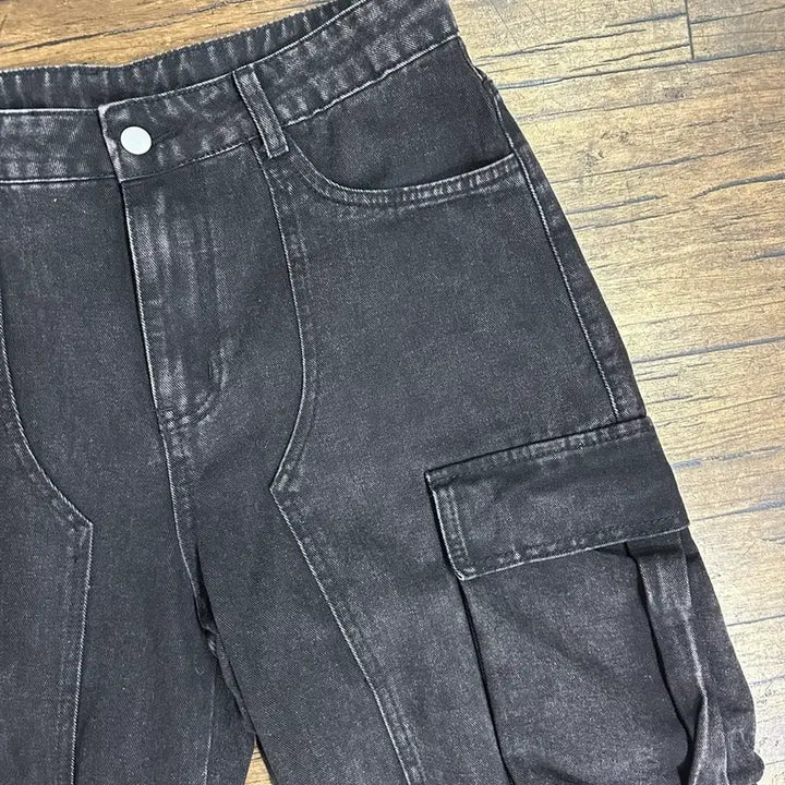 [BUNJANG] Cargo Denim Pants (Size L) / 잘생긴카고 데님 팬츠 실측사이즈L