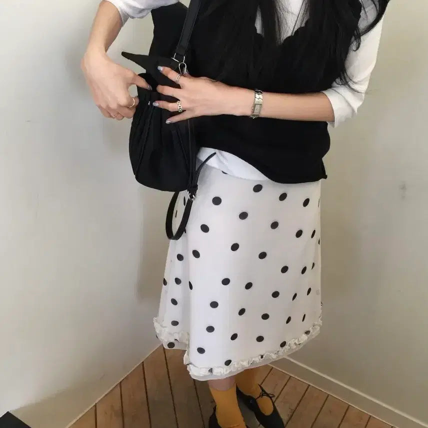 [BUNJANG] Yeonif Dot Skirt / 연이프 도트 스커트
