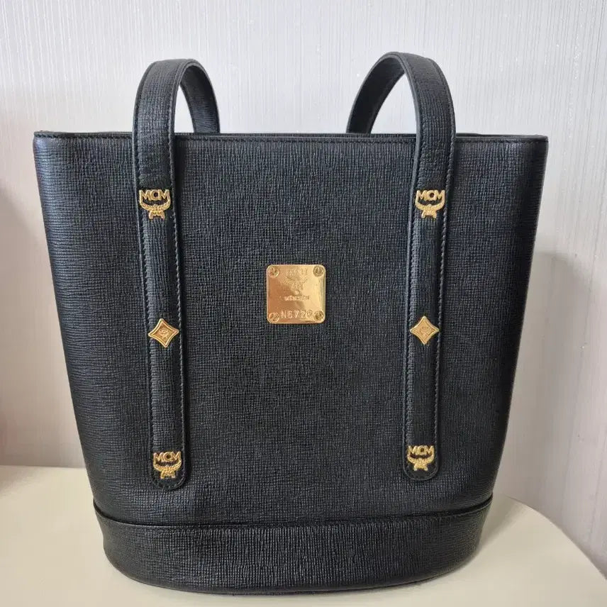 [SOLD OUT] mcm 금장로고 토트 숄더백 가방 엠씨엠