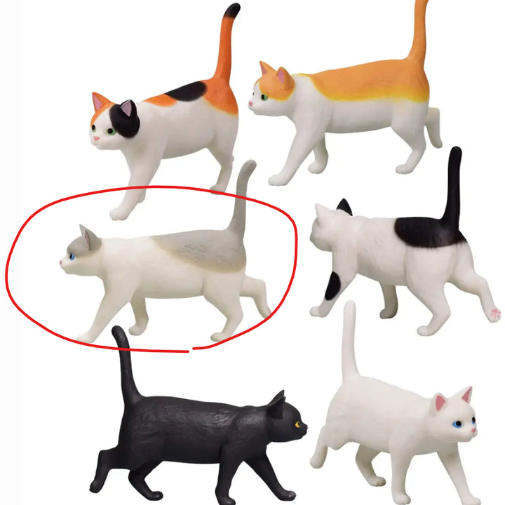 [BUNJANG] Walking Cat Gacha Capsule Toy / 걸어가는 고양이 가챠캡슐
