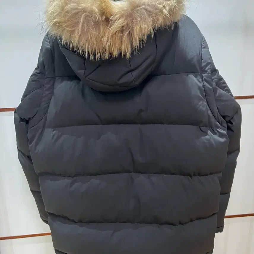 [BUNJANG] Jeep Vintage Charcoal Duck Down 2-Way Separable Sleeve Jumper (105) / 지프(Jeep) 빈티지 차콜 덕다운 - 팔 분리 2way 점퍼 (105/