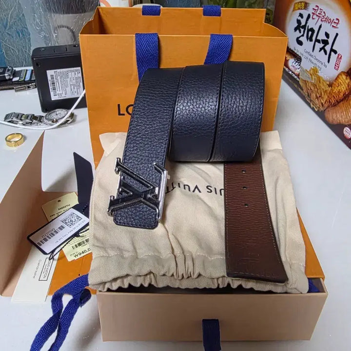 [BUNJANG] Louis Vuitton LV Reversible Belt M0027U / 루이비통 LV 리버서블 양면벨트 M0027U (정품)