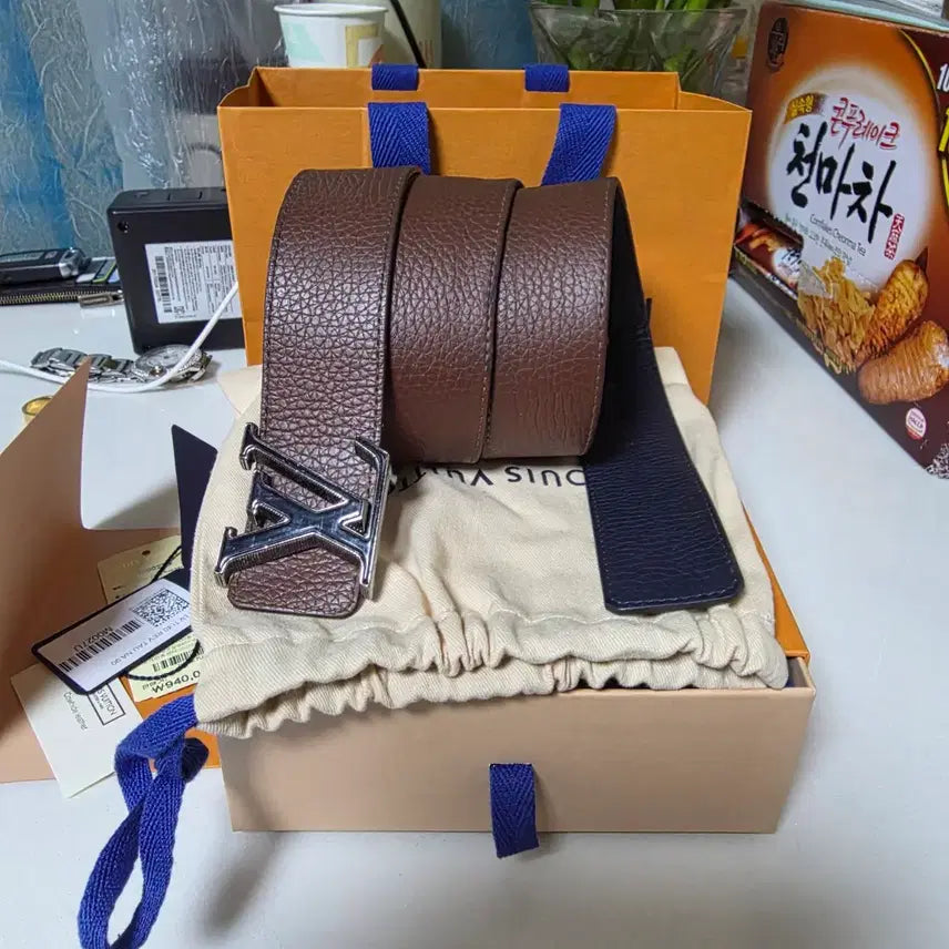 [BUNJANG] Louis Vuitton LV Reversible Belt M0027U / 루이비통 LV 리버서블 양면벨트 M0027U (정품)