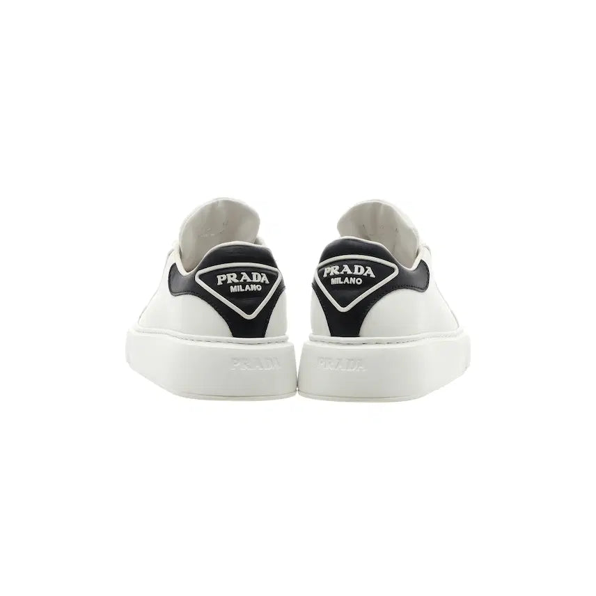[BUNJANG] Prada Macro Leather Sneakers White Black EU 36 / (W) 프라다 매크로 레더 스니커즈 화이트 블랙