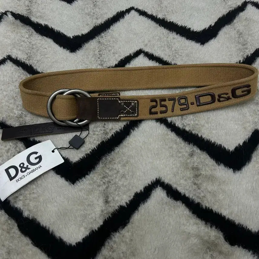 [SOLD OUT] 돌체가나바 캔버스 링 레더 벨트