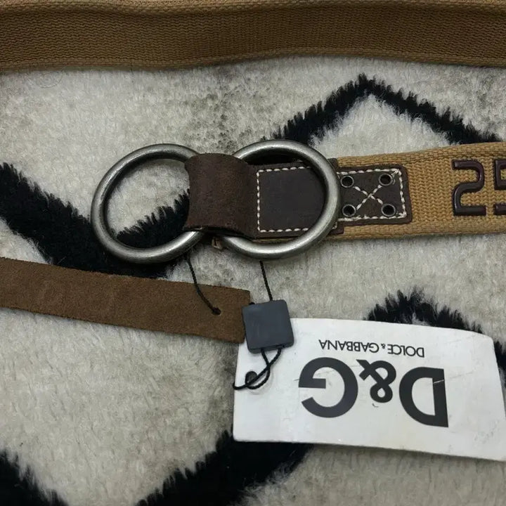 [SOLD OUT] 돌체가나바 캔버스 링 레더 벨트