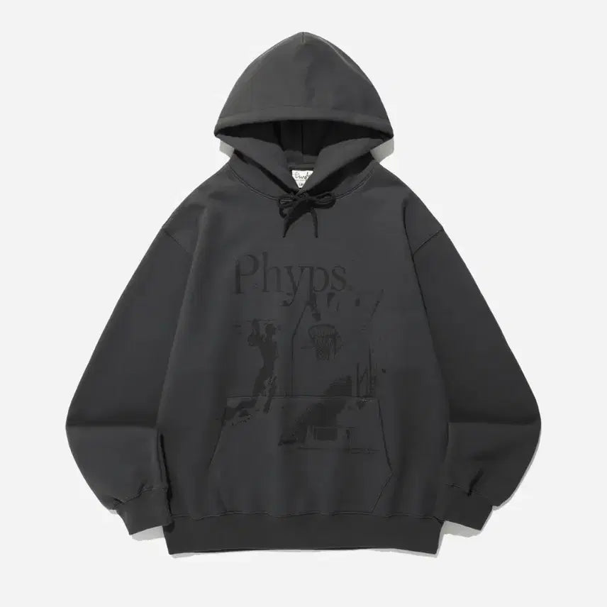 [BUNJANG] Physical Education Department Charcoal Hoodie / 피지컬 에듀케이션 디파트먼트 후드티