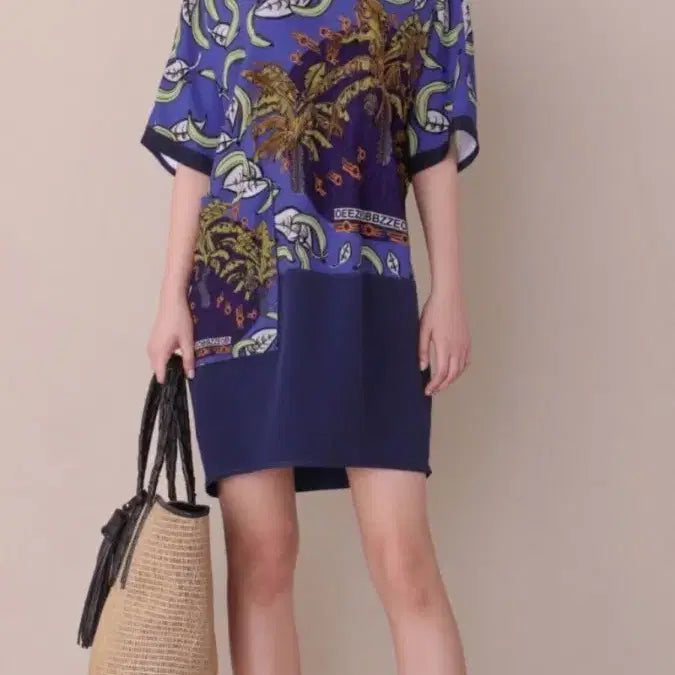 [BUNJANG] OBJET Printed Midi Dress / 오브제 원피스