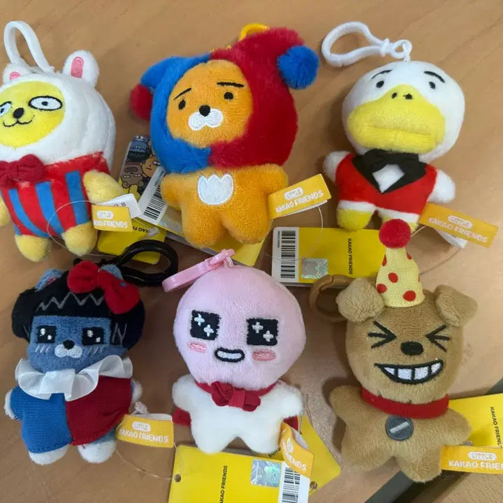 [BUNJANG] Kakao Friends Little Friends Doll Keyring Set / 카카오프렌즈 Little 인형 키링 세트