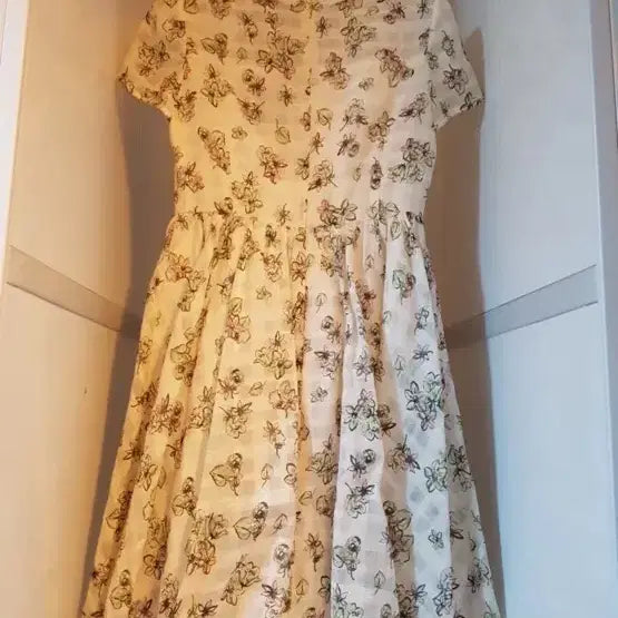 [BUNJANG] Renéevon Floral Short Sleeve Dress / 레니본 플라워 반팔 원피스