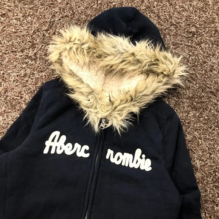 [BUNJANG] Abercrombie &amp; Fitch Woolrich Fur Hooded Zip-Up Jacket / S 아베크롬비 울프죠 퍼 후드집업