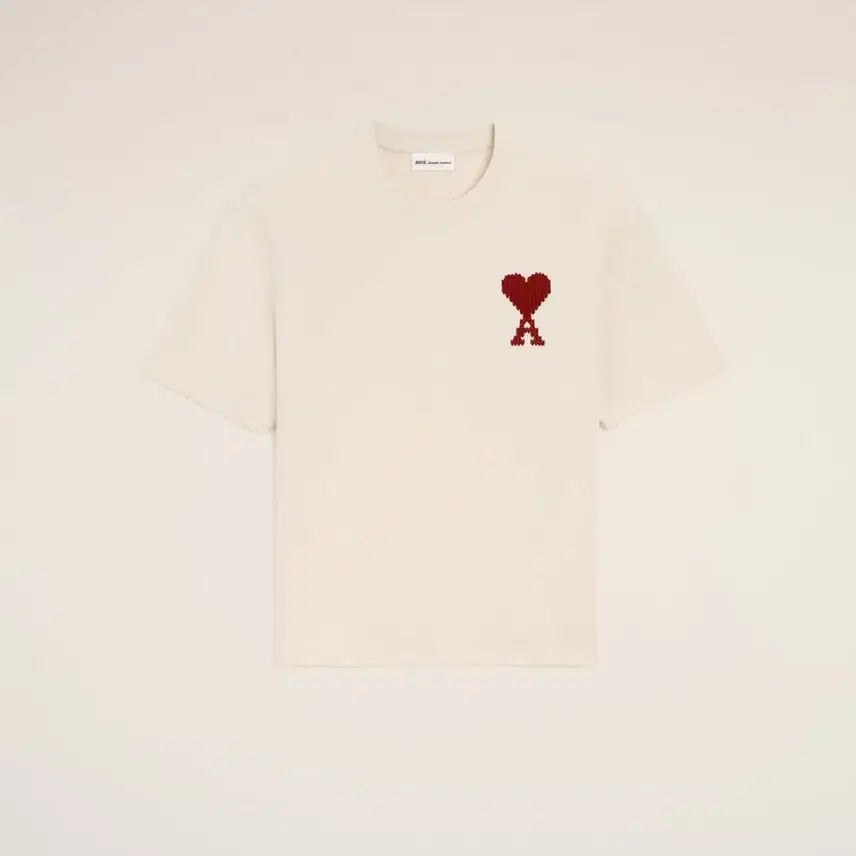 [BUNJANG] Ami Heart Logo Big Logo Short Sleeve T-shirt / 아미 하트 로고 빅로고 반팔 신상