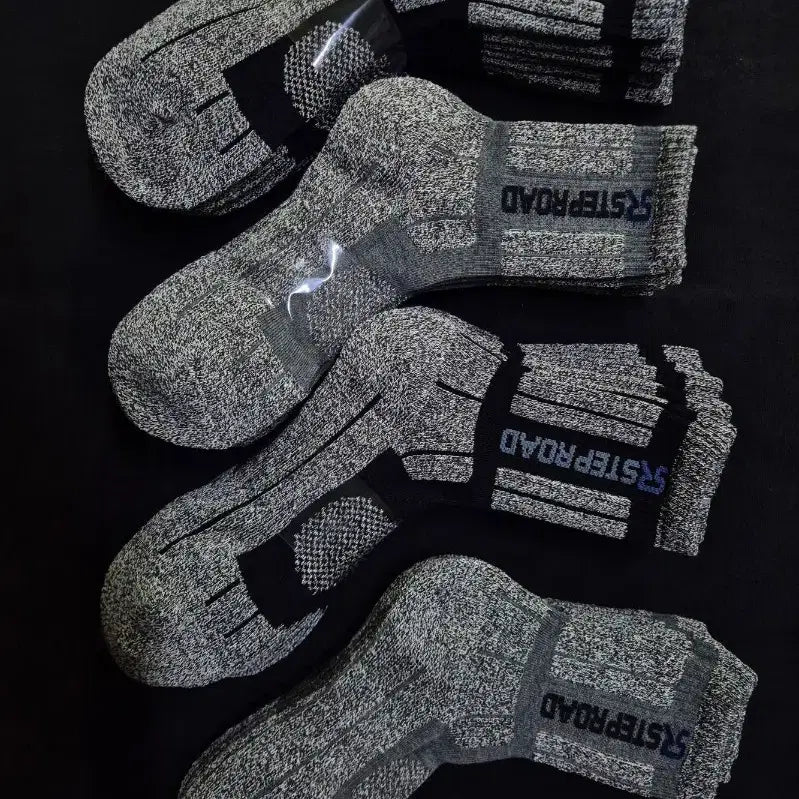 [BUNJANG] Step Road 20-Pair Crew Socks Set / 등산용 양말 20켤레 (작업용/안전화/현장용) 가성비 세트 스텝로드