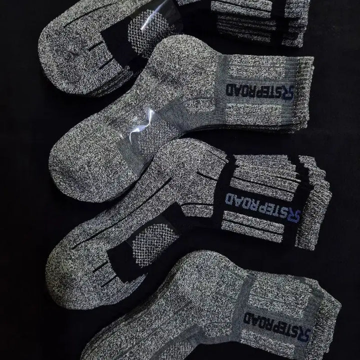 [BUNJANG] Step Road 20-Pair Crew Socks Set / 등산용 양말 20켤레 (작업용/안전화/현장용) 가성비 세트 스텝로드