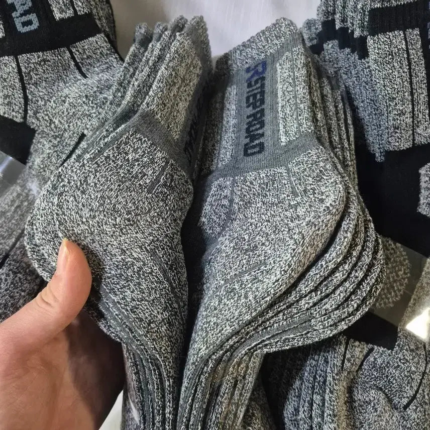[BUNJANG] Step Road 20-Pair Crew Socks Set / 등산용 양말 20켤레 (작업용/안전화/현장용) 가성비 세트 스텝로드