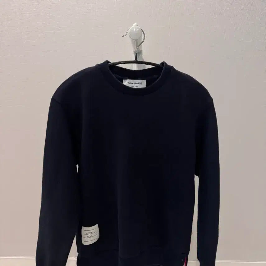 [BUNJANG] Thom Browne Back Tricolor Sweatshirt Navy Size 1 / [ 정품 / 1사이즈] S급 톰브라운 빽삼선 맨투맨
