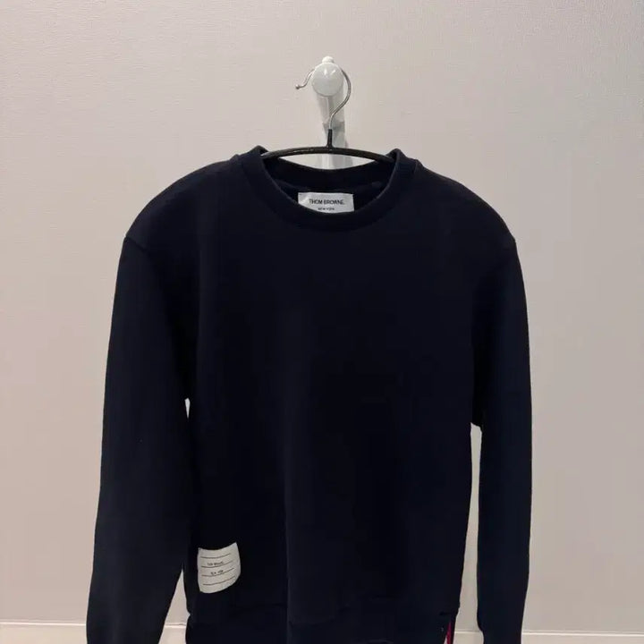 [BUNJANG] Thom Browne Back Tricolor Sweatshirt Navy Size 1 / [ 정품 / 1사이즈] S급 톰브라운 빽삼선 맨투맨