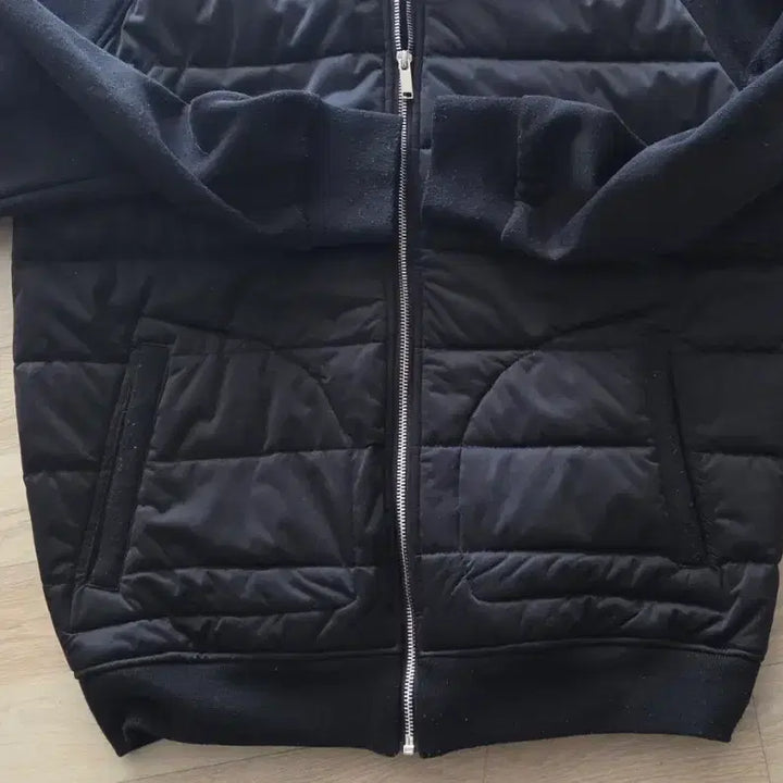[BUNJANG] Zara Man Black Knit Padded Zip-Up Jacket / 자라 맨 블랙 니트패딩 짚업 자켓